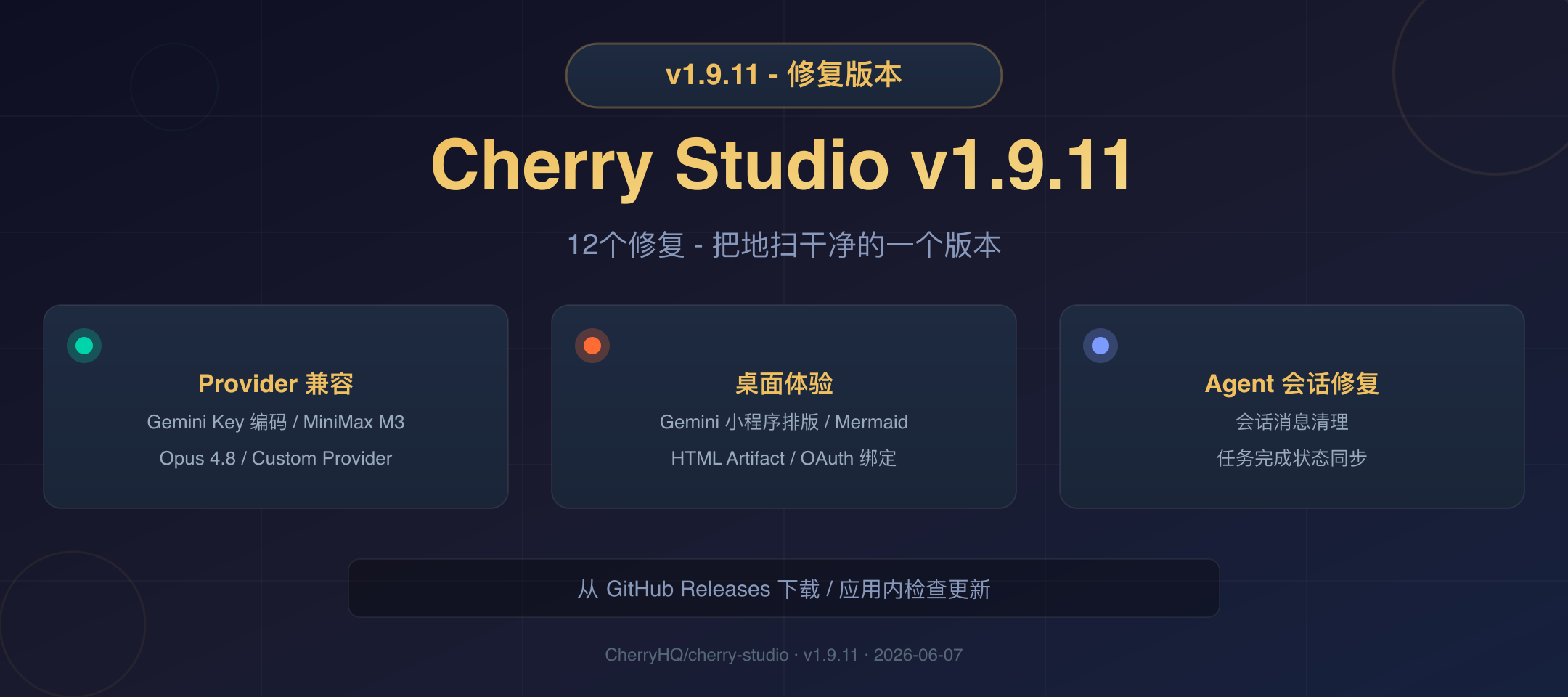 Cherry Studio v1.9.11 封面
