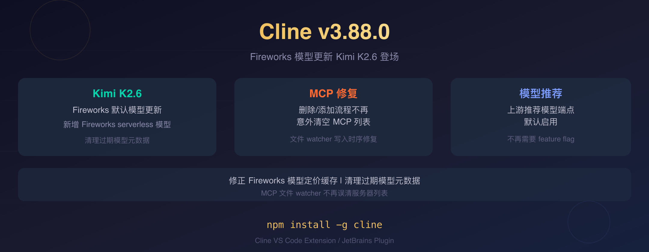 Cline v3.88.0 封面