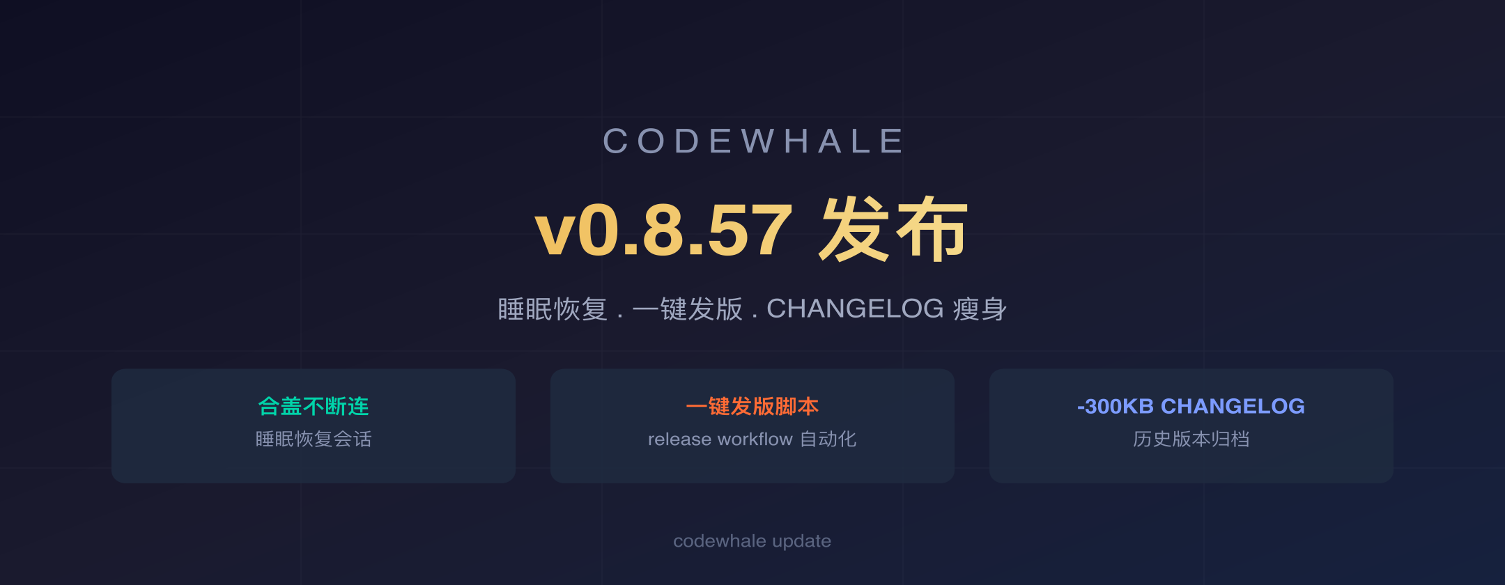 CodeWhale v0.8.57 封面