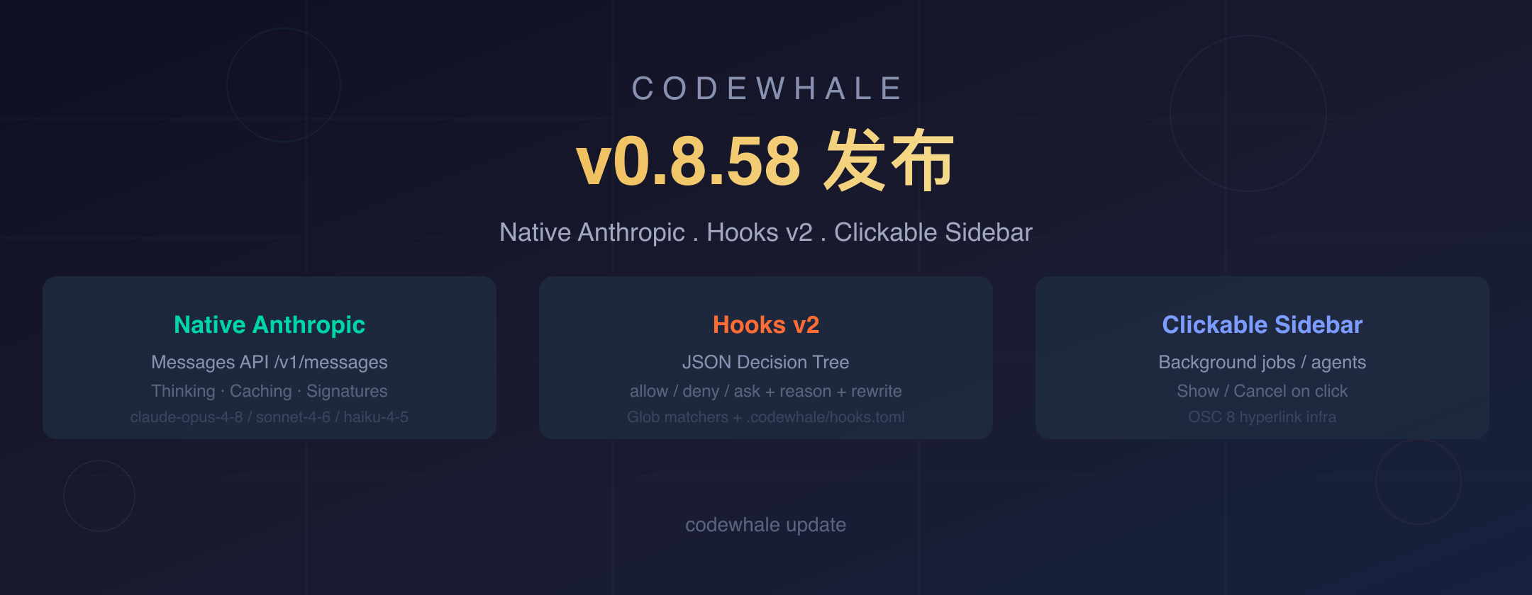 CodeWhale v0.8.58 封面